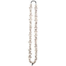 Halloween white skull necklace