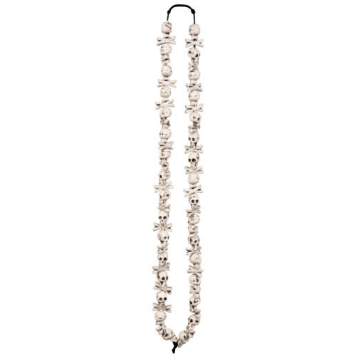 Rubies Halloween white skull necklace