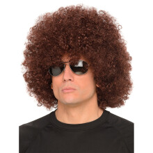 Adult brown afro wig