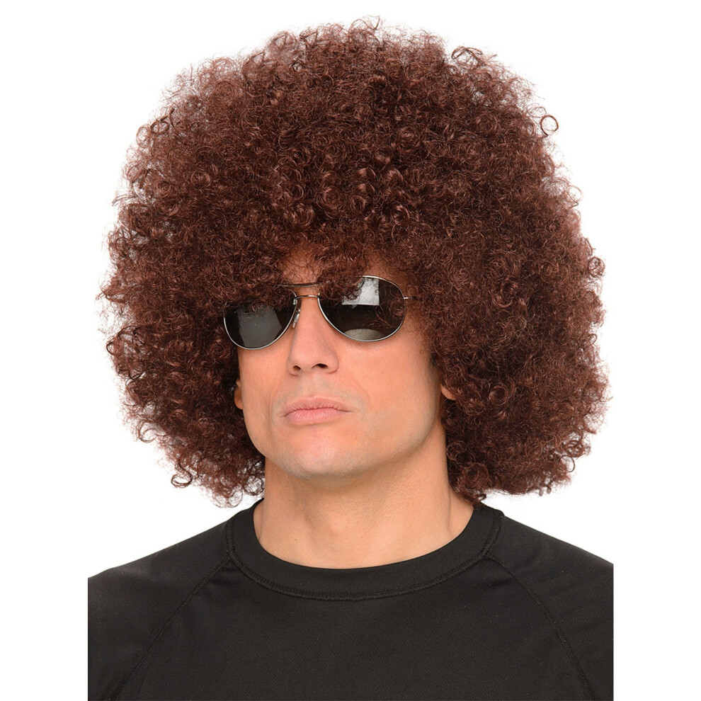Rubies Adult Afro Wig Brown