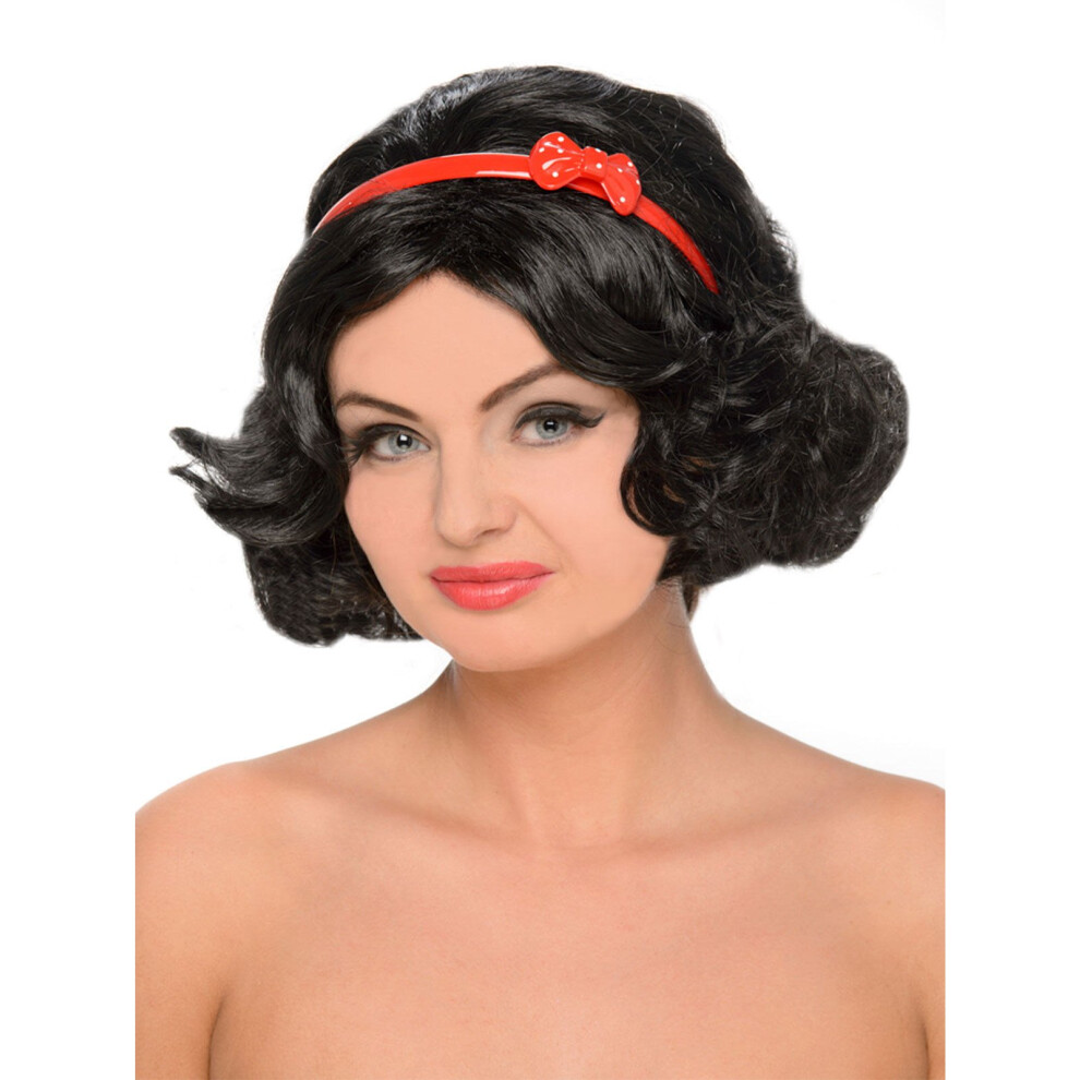 Rubies Fairy Tale Wig Black/Red