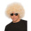 Rubies Giant 70s afro blond wig 1