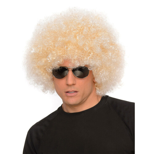 Rubies Giant 70s afro blond wig