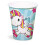 Rubies 8 Unicorn cardboard cups 250ml 1