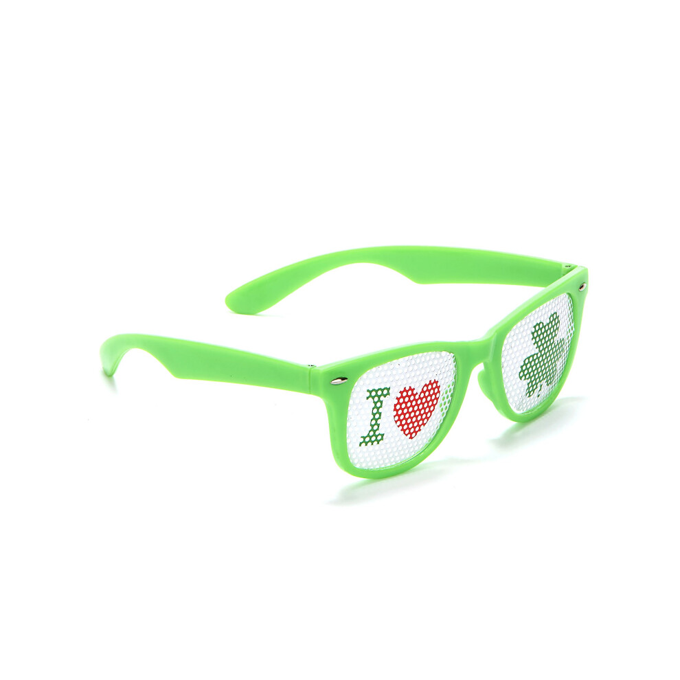 Rubies Plastic Saint Patrick's Day Glasses For Adults Green