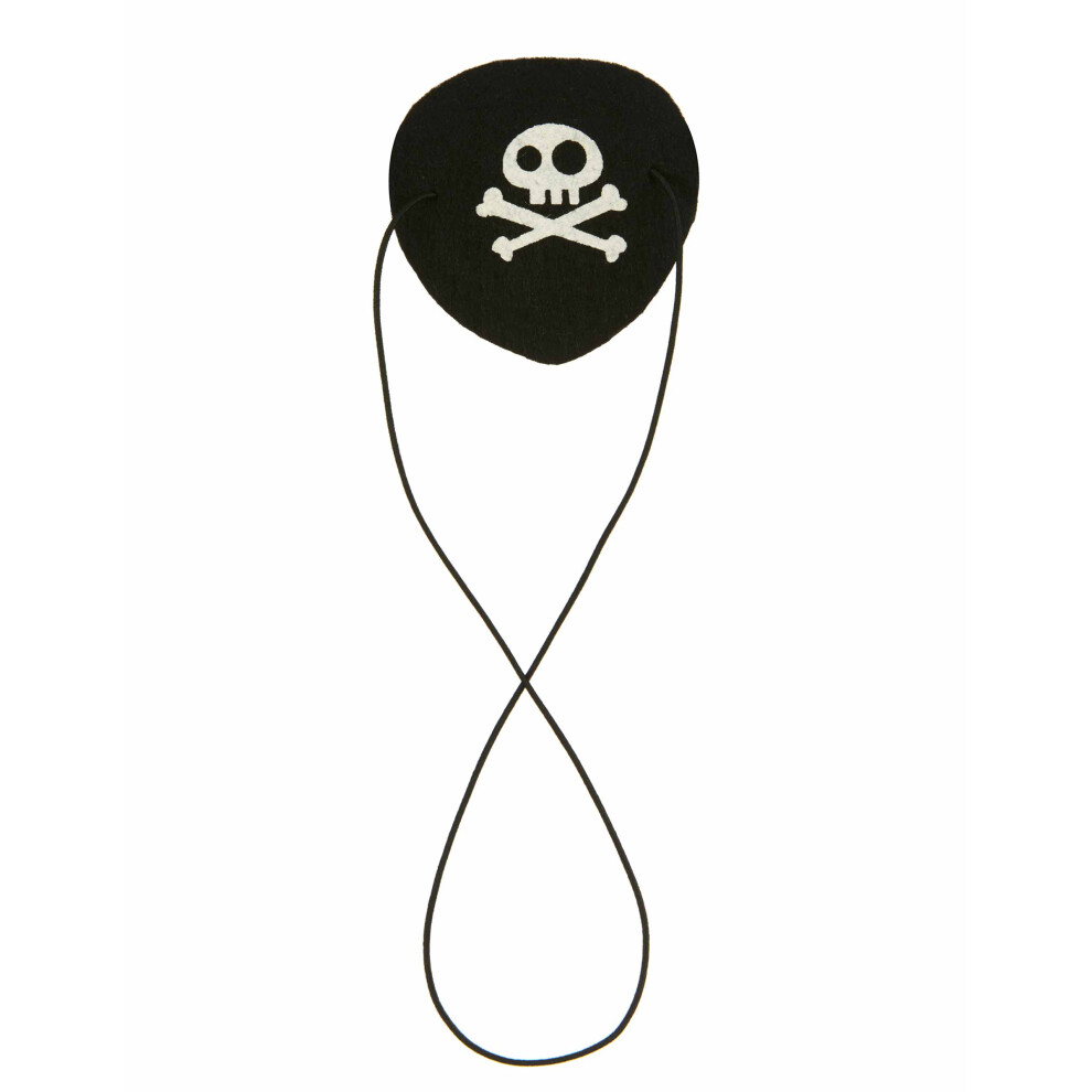 New Rubies Unisex Adult Felt Pirate Eye Patch Black