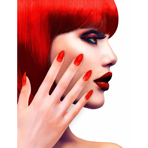 Rubies Adult adhesive red false nails