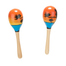 2 Hawaiian wooden maracas