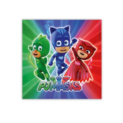 Rubies "PJ Masks" papirservietter, 20 stk.