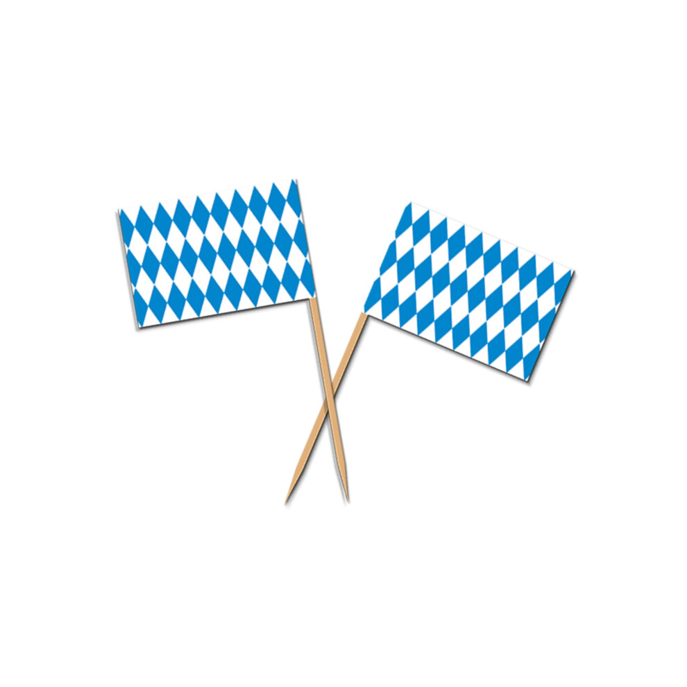 Rubies 50 Wooden Oktoberfest Picks Blue/White