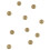 Rubies 40 Gold glitter decorative balls 12 mm 1