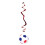 Rubies 6 blue white red football suspensions 80 cm 1