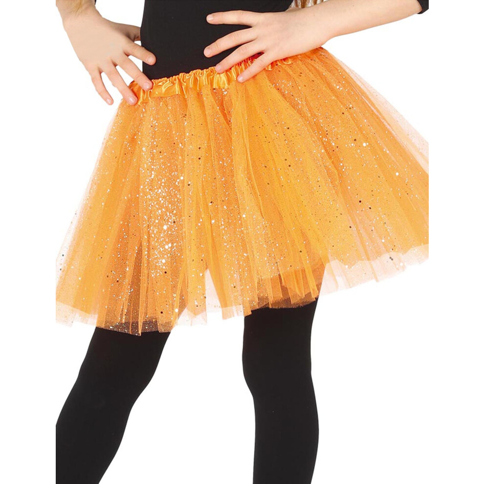 Rubies Girls' Sequin Tutu Orange