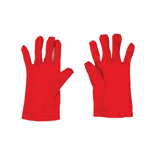 Rubies Børns røde handsker med tryllekunstnerbalkostume 17 cm 2