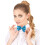 Rubies Adult turquoise sequin bow tie 2