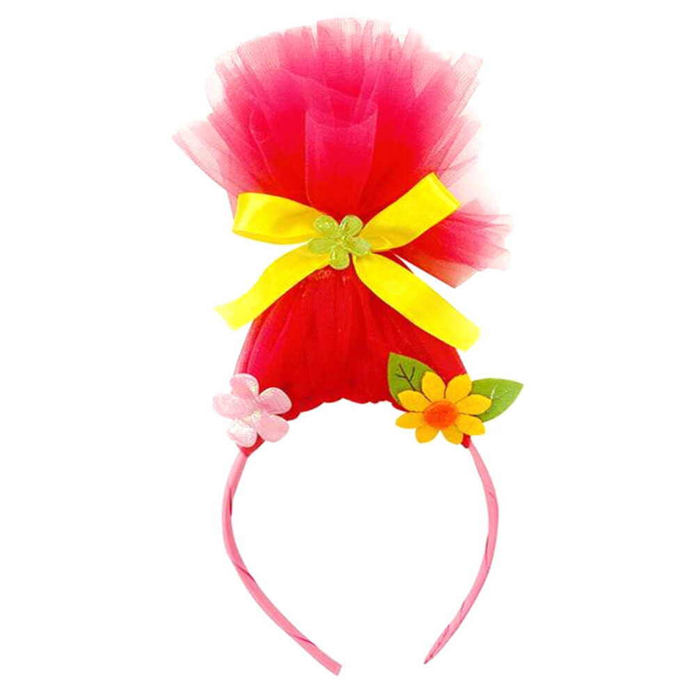 Rubies Troll Headband For Women Red
