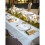 Rubies White fabric and moss plant table runner 20 cm x 2 m 2