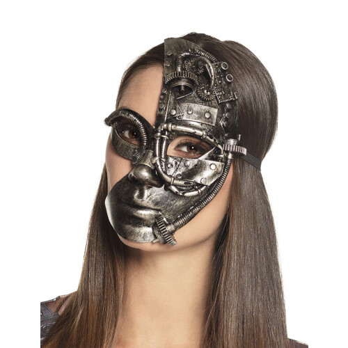 Rubies Steampunk robot half mask for women