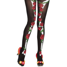 Sexy black tights for women for the Day of the Dead