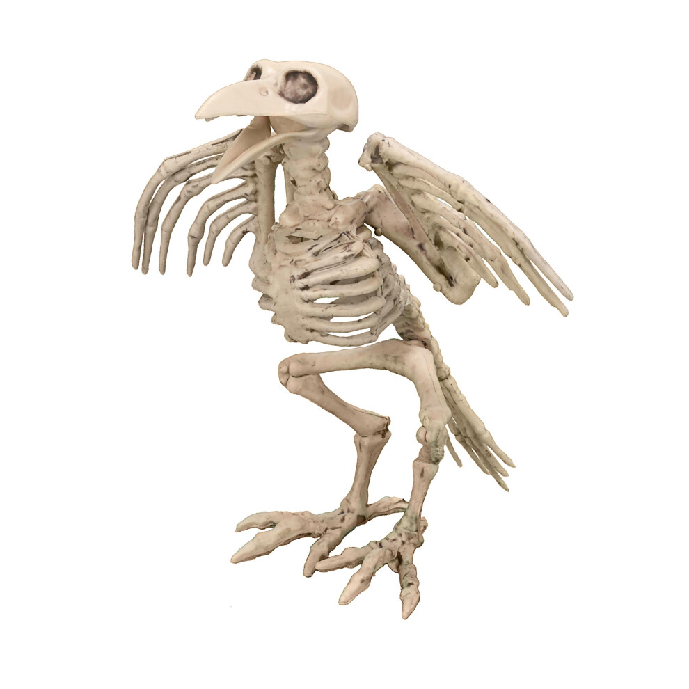 New Rubies 19.5Cm Halloween Crow Skeleton Decoration