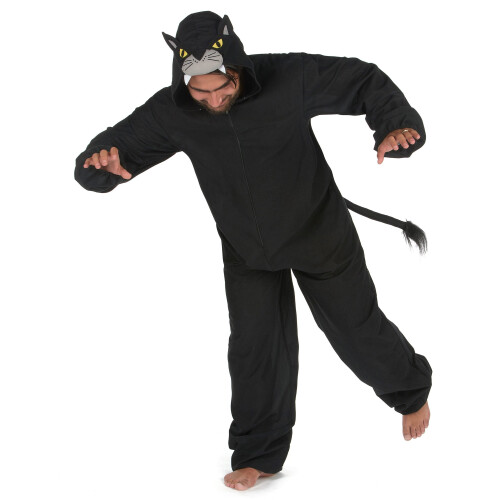 Rubies Men's black panther jumpsuit costume 1