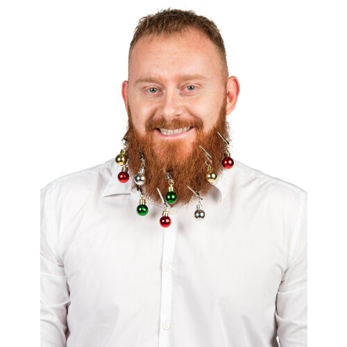 Rubies 9 Christmas ball beard or hair clips