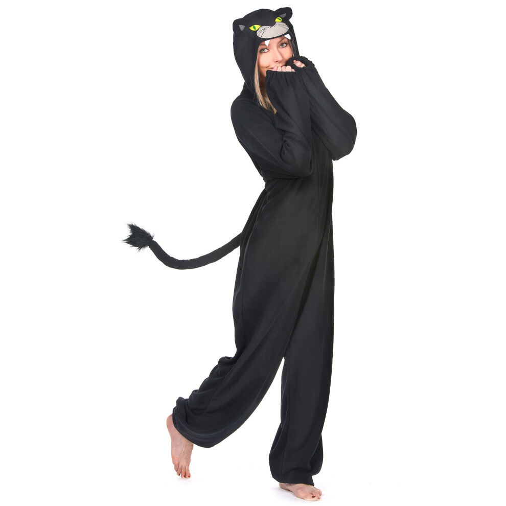 Rubies Women's Panther Jumpsuit Costume Black