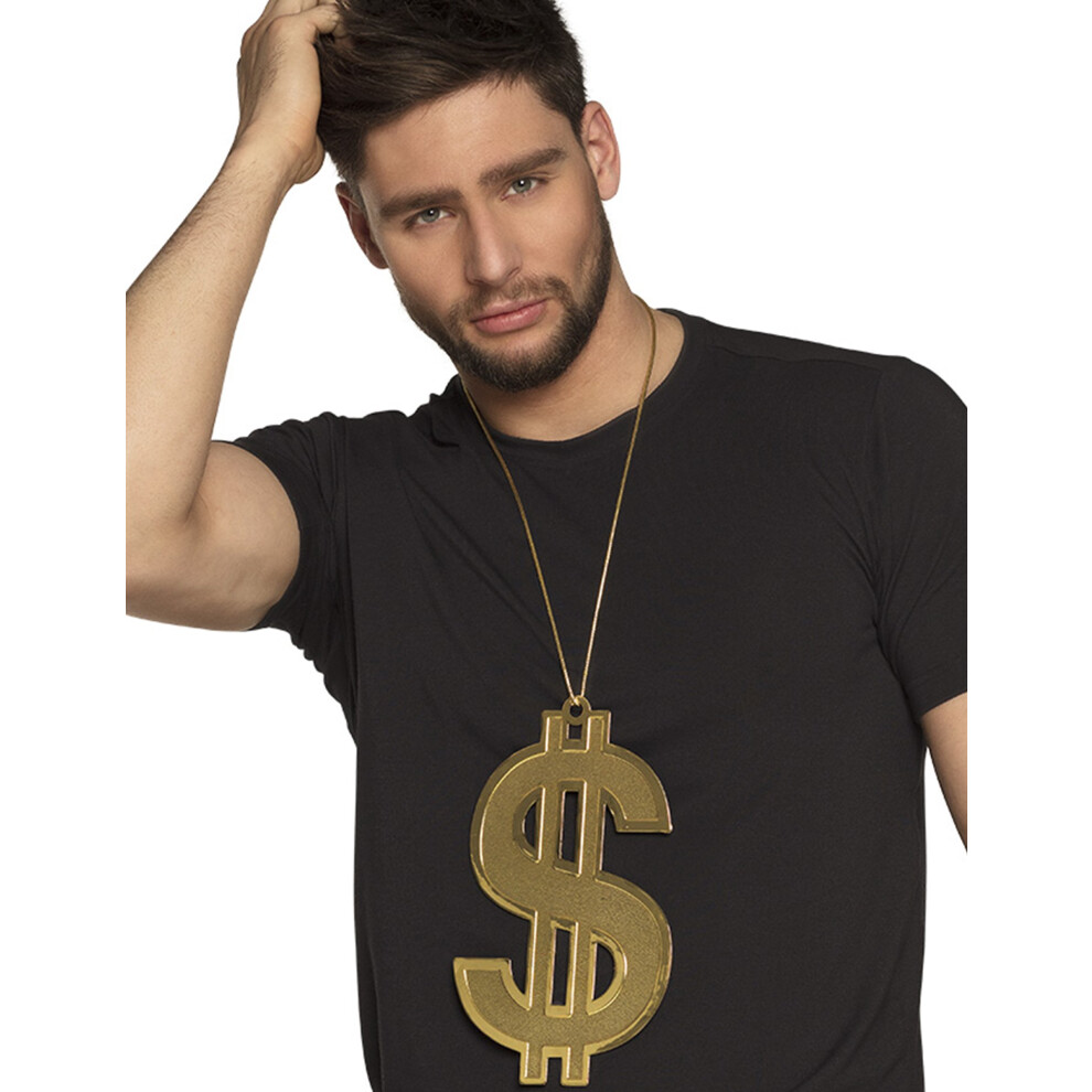Rubies 24 Cm Xl Dollar Necklace For Adults Gold