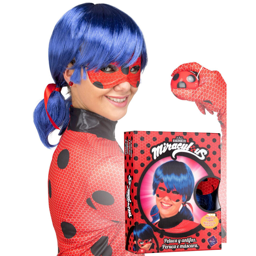 Rubies Ladybug Adult Wig And Mask Set