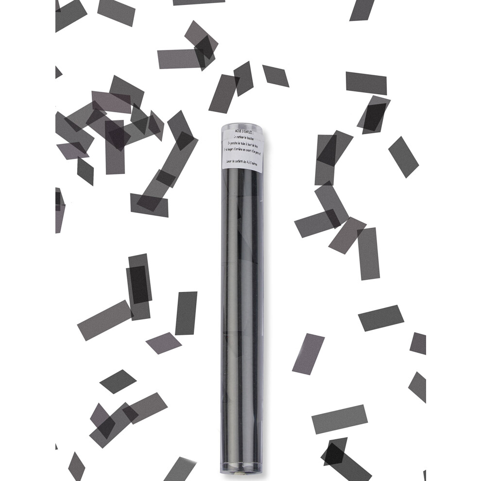 Rubies Black Rectangular Confetti Launcher Tube 27 Cm