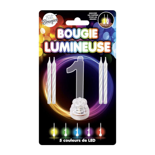 Rubies LED number 1 candles
