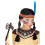 Rubies Indian wig with headband and feather for children 2