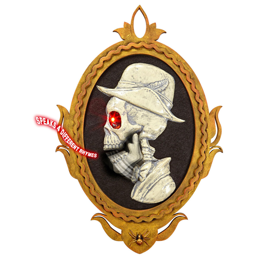 Removable and illuminated skeleton gentleman portrait frame 32 x 48 cm-image-OPC-PJ9WJTH-NEW