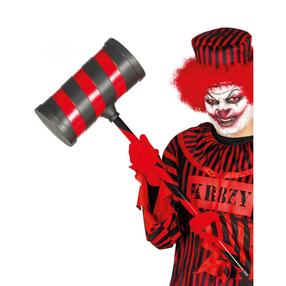 Rubies Red And Black Killer Clown Hammer For Adults 79 Cm Black,Red