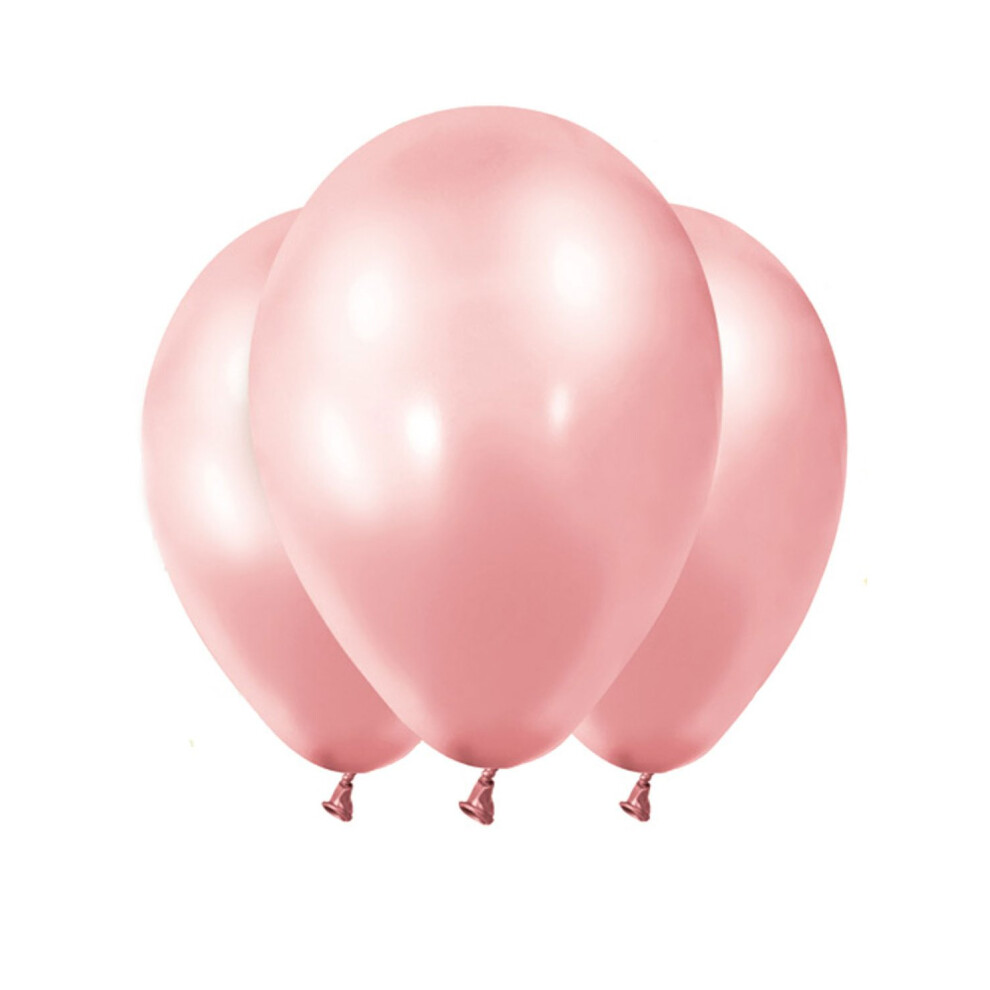 Rubies 12 Rose Metallic Balloons 28 Cm Gold