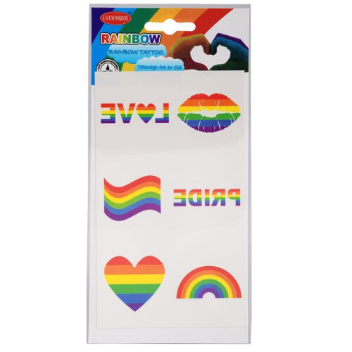 Rubies Rainbow tattoo set
