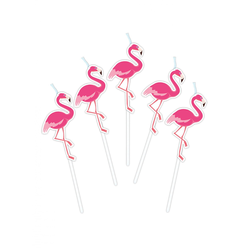 Rubies 5 Flamingo Party Candles On Picks 3 Cm