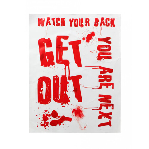 Rubies Bloody Get Out Poster 42 x 19 cm