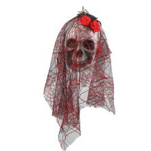 Skull bride hanging decoration 15 x 30 cm