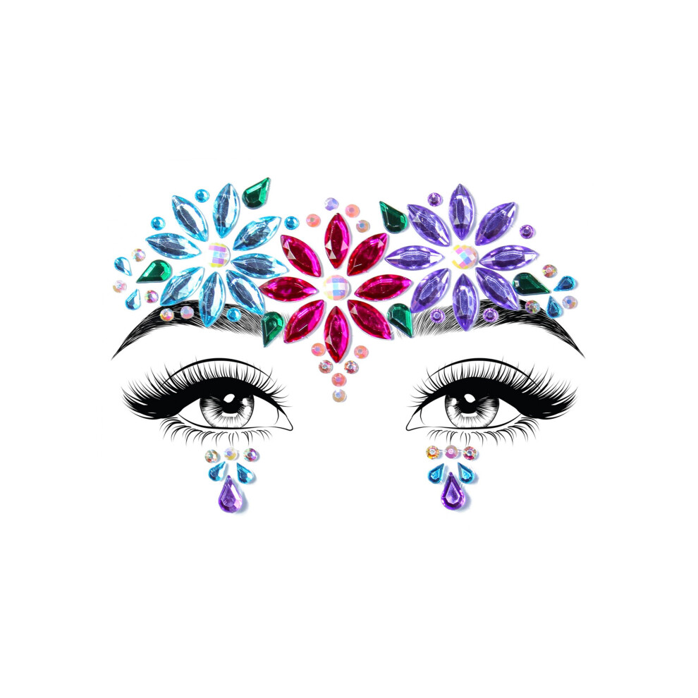 Rubies Dahlia Adhesive Face Jewelry Not,Specified