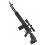 Rubies Black long submachine gun for children 71 cm 1
