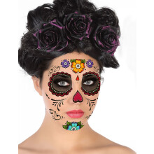 Day of the Dead face tattoo
