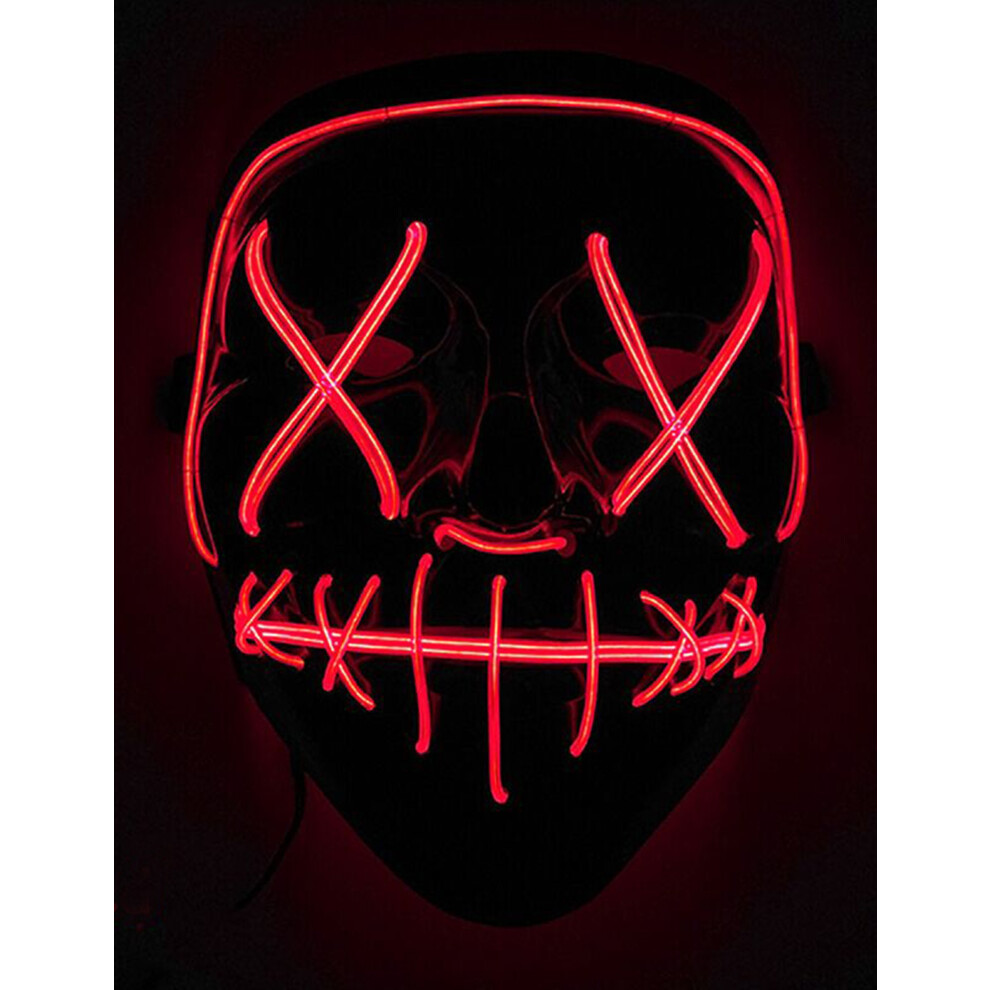 Rubies Adult Red Luminous Led Mask