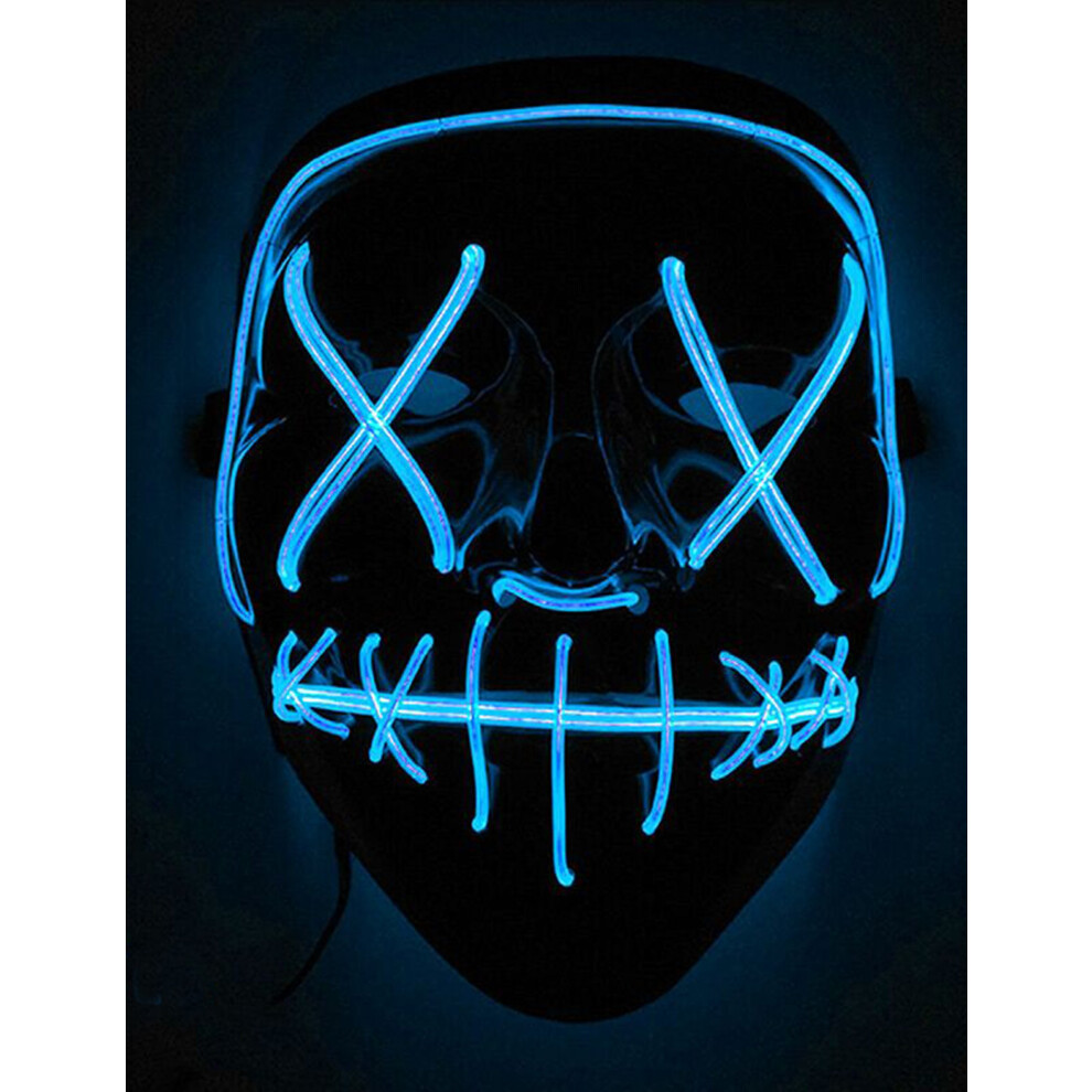 Rubies Adult Blue Luminous Led Mask