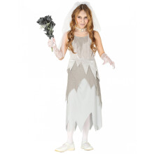 Gray Ghost Bride Costume for Girls