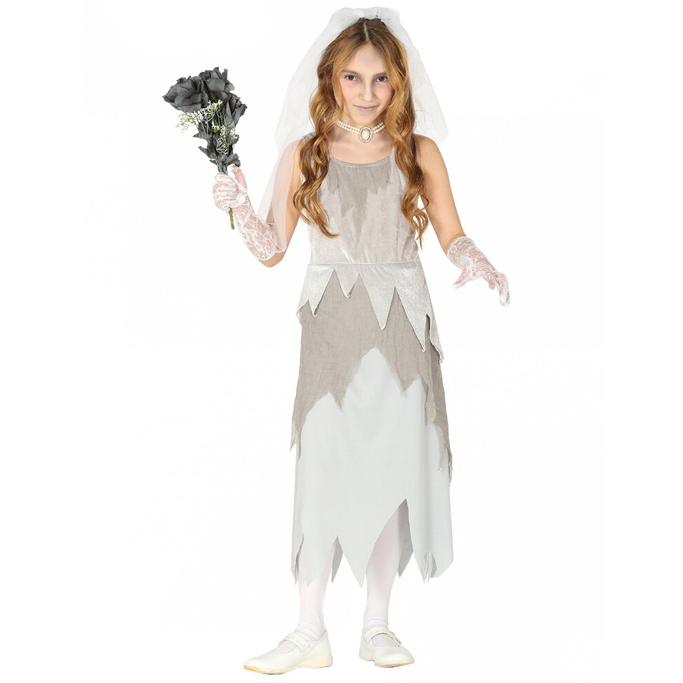Rubies Gray Ghost Bride Costume For Girls Grey