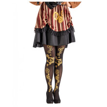 women's black steampunk tights