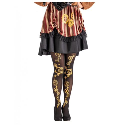 Rubies women's black steampunk tights
