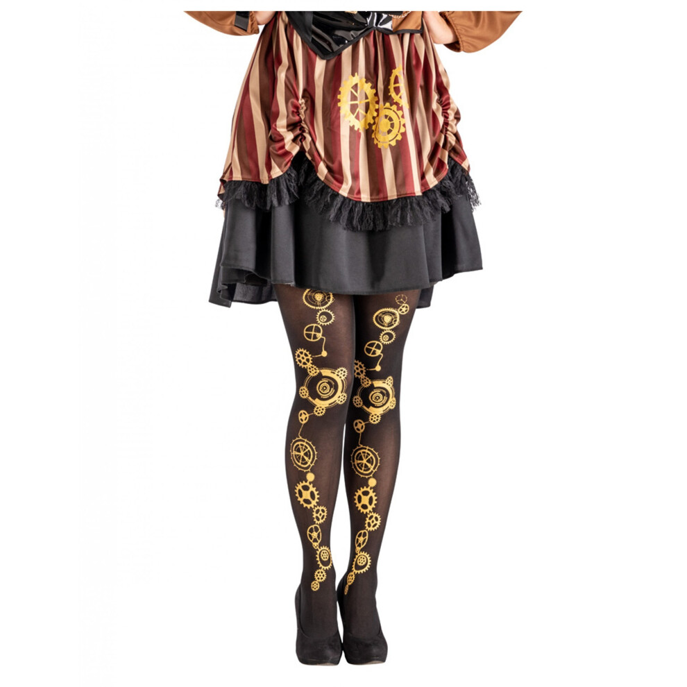 Rubies Women's Steampunk Tights Black