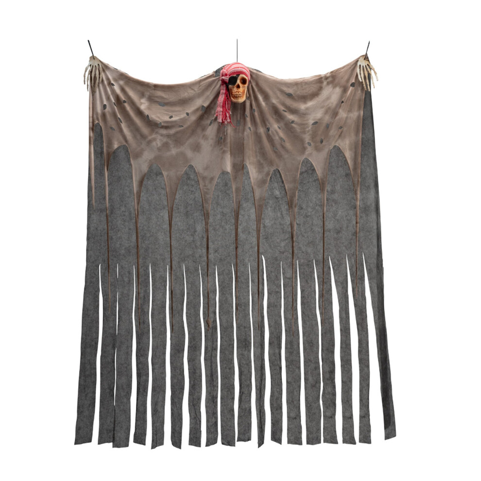 Pirate skull curtain 200 x 150 cm